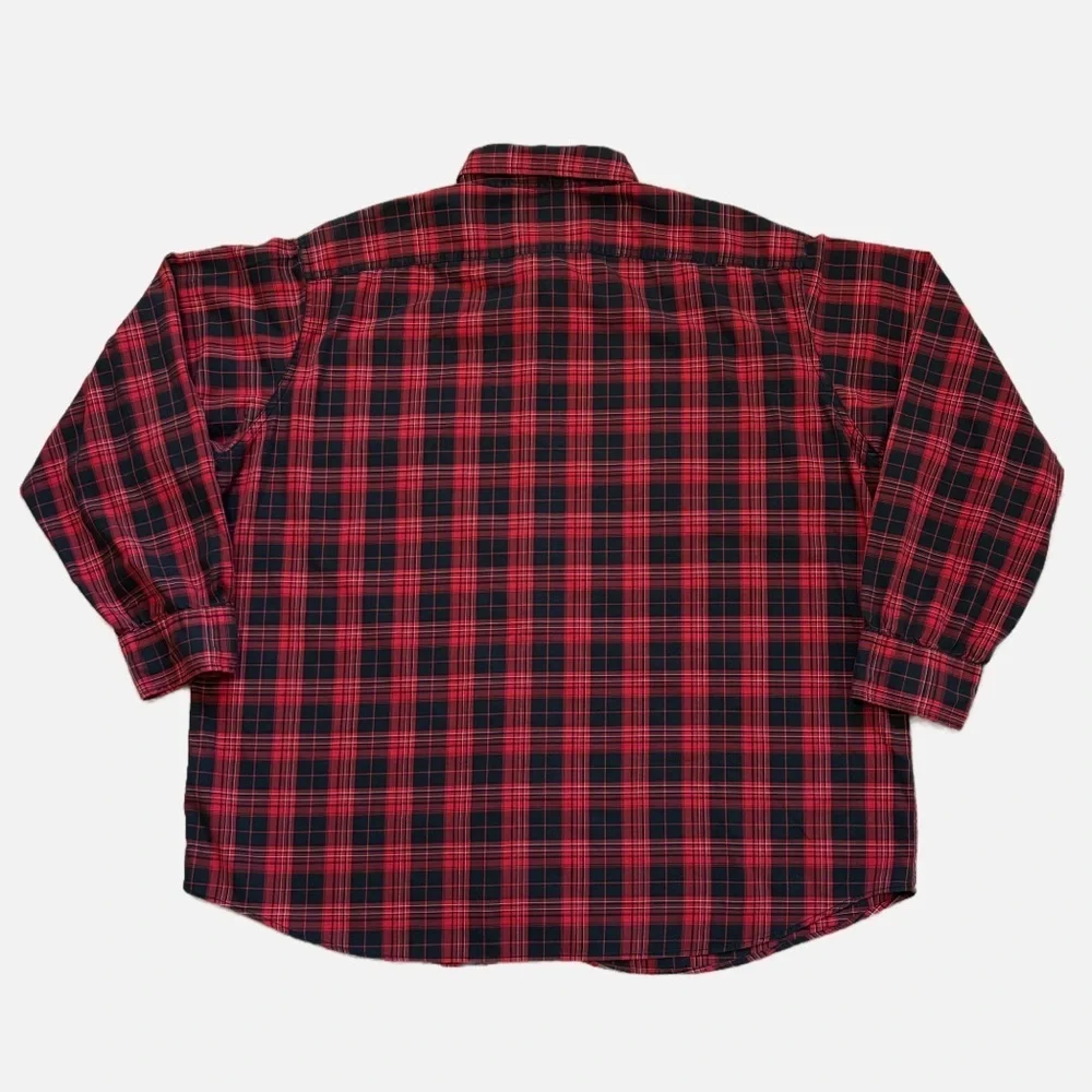 Polo Ralph Lauren Woodsman Workshirt Mens XXL Red Black Plaid Cotton Shirt